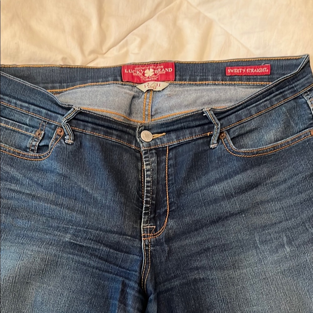 Lucky Brand Blue Straight Leg Denim with Classic Style